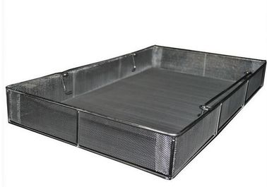 China 304 Stainless Steel sterilizer rectangle wire basket with handle supplier