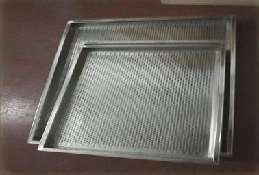 304 Stainless Steel Wire Mesh Tray , Steel Baking Tray Square / Rectangular