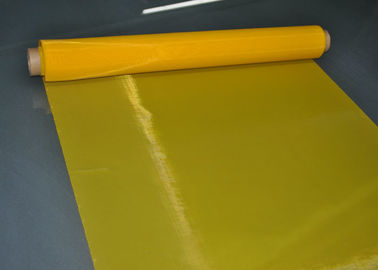 Yellow 64T - 55 Micron Polyester Screen Printing Mesh For Printed Circuit Boards supplier