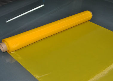 Yellow 64T - 55 Micron Polyester Screen Printing Mesh For Printed Circuit Boards supplier