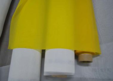 White Or Yellow 64T Polyester Screen Printing Mesh For Glass Printing supplier