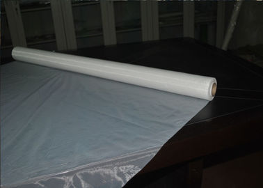 150 Micron White Polyester Printing Mesh With Plain Weave Dan Wear Resistance pemasok