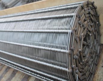 Stainless Steel Eyelink Loop Joint Wire Mesh Conveyor Chain Belt 304 Ss Grade supplier