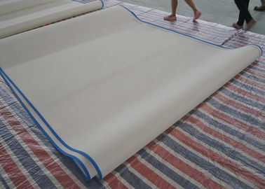 Custom 100 Polyester Mesh Fabric / Plain Weave Mesh For Paper Pulps Making supplier