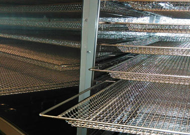 Food Baking Stainless Steel Mesh Tray For Vegetable Dehydration 10-15mm Hole Size supplier