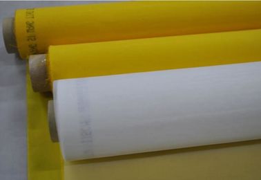 90T 63 Micron Monofilament Polyester Screen Printing Mesh With Yellow supplier