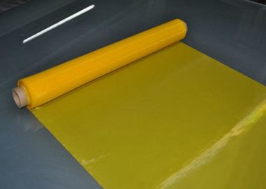 80T Yellow Polyester Silk Screen Printing Mesh For Textile Printing , 30-70m/ Roll supplier