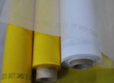 100% Polyester 72T White Silk Screen Printing Mesh For Textile , Heat Resistance supplier