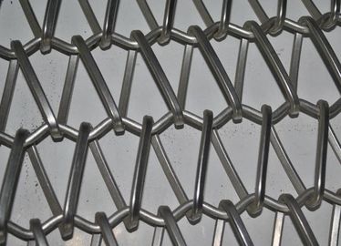 Flat Spiral Stainless Steel Conveyor Belt For Oven , Metal Mesh Belt supplier