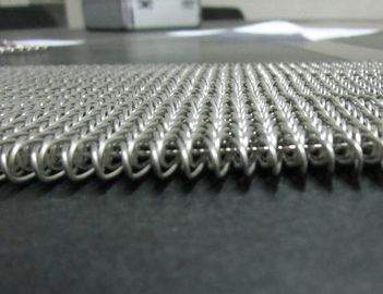 Spiral Stainless Steel Mesh Conveyor Belt For Biscuit Baking , Smooth Surface supplier