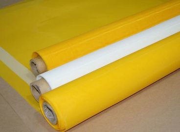 White / Yellow Monofilament Filter Cloth , Screen Mesh Fabric 258cm Width supplier