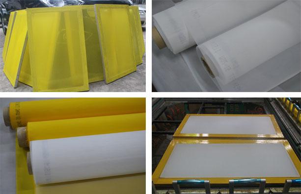 White High Tension Polyester Screen Printing Mesh Fabric For T-shirt Printing