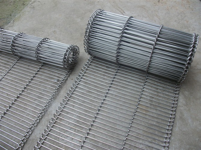 Ladder Metal Wire Mesh Conveyor Belt For Food Processing , Lightweight